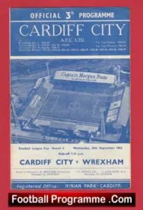 Cardiff City v Wrexham 1963