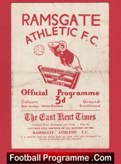 Ramsgate Athletic v Tonbridge 1957