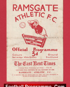 Ramsgate Athletic v Tonbridge 1957