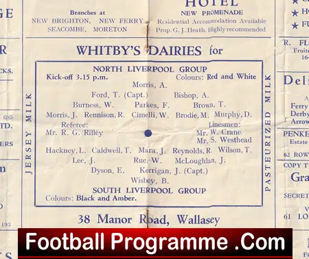 North Liverpool v South Liverpool 1952 - Cup Final Tower Stadium New Brighton - Image 3
