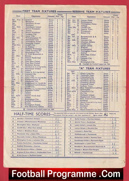Tottenham Hotspur v Chelsea 1961 - Reserves Match - Image 3