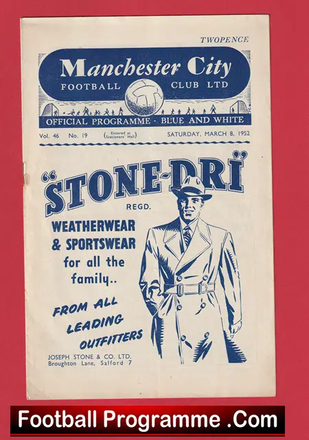 Manchester City v Hibernian Hibs 1952 - Friendly Match - Image 2