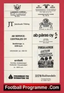 Hovsala BK v Leicester City 1989 – Finland