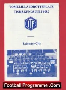 Tomelilla v Leicester City 1987 – Sweden