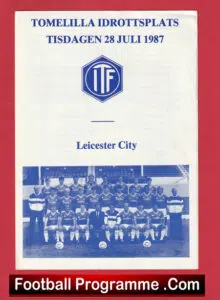 Tomelilla v Leicester City 1987 – Sweden