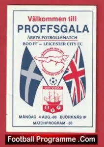 Boo FF v Leicester City 1986 – Sweden