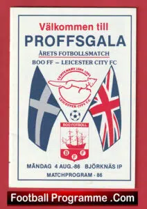 Boo FF v Leicester City 1986 – Sweden
