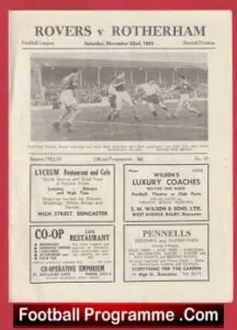 Doncaster Rovers v Rotherham United 1952 – 1950s Programme