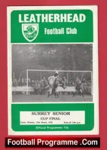 Woking v Tooting Micham 1978 Surrey Senior Cup Final Leatherhead