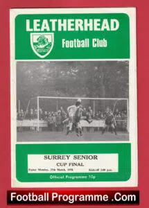 Woking v Tooting Micham 1978 Surrey Senior Cup Final Leatherhead