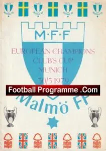 Malmo v Nottingham Forest 1979 – European Cup Final Sweden