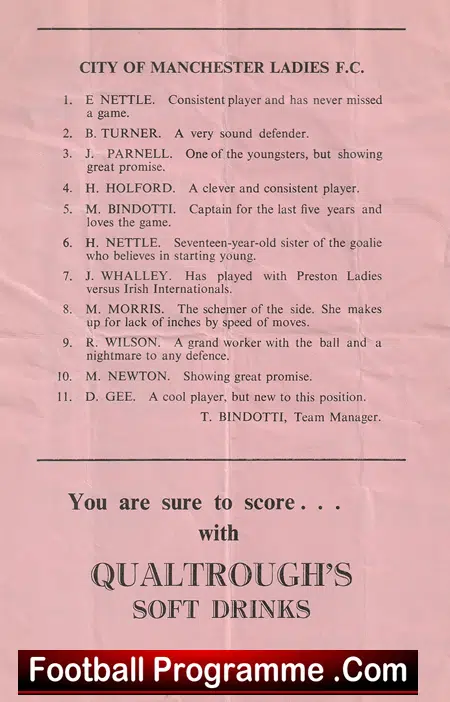 Preston Rangers Ladies v Manchester United Ladies 1953 at Castletown - Image 5