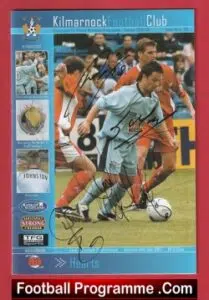 Kilmarnock v Heart Of Midlothian 2005 – Multi Signed Autographed