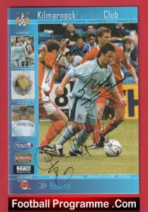 Kilmarnock v Heart Of Midlothian 2005 – Multi Signed Autographed