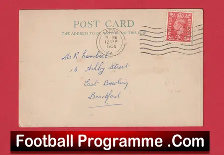 Farsley Celtic Football Club Team Official Players Selection Card 1950 - C8 - Image 3