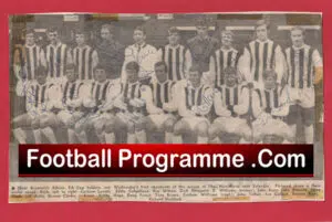 West Bromwich Albion Football Club Multi Autographed Signed 1968 1969