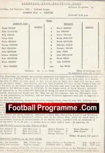 Alfreton Town v Frickley 1974 – Official Football Programme