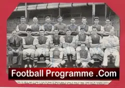 Aston Villa Football Club Multi Autographed Team Picture 1950s