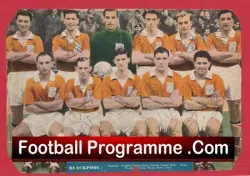 Blackpool Football Club Multi Autographed Team Picture 1950s - football memorabilia