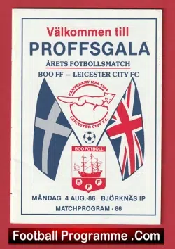 Boo FF v Leicester City 1986 – Sweden