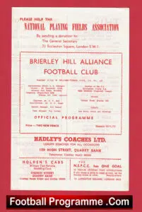 Brierley Hill Alliance v Redditch United 1971