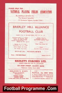 Brierley Hill Alliance v Redditch United 1971