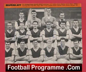 Burnley Football Club Multi Autographed Signed Team Picture 1950’s