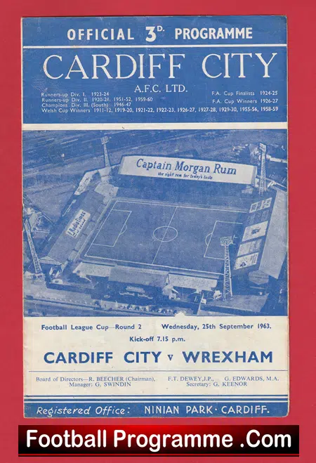 Cardiff City v Wrexham 1963 - Image 2