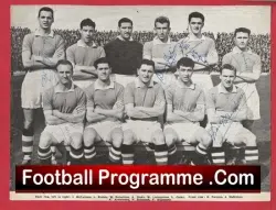 Chelsea Football Club Multi Autographed Signed Team Picture 1950's - football memorabilia