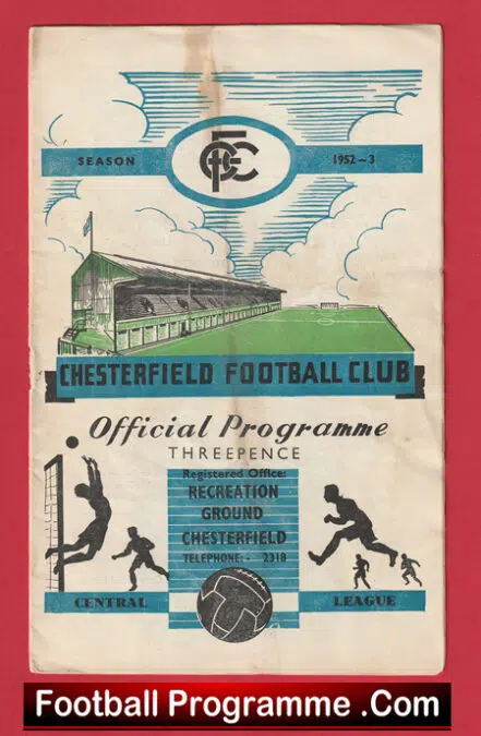 Chesterfield v Liverpool 1952 – Reserves Match 1950s