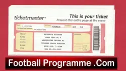 Cork City v Manchester United 2012 – Ireland Match Ticket
