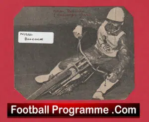 Coventry Speedway Rider Nigel Boocock Signed Autograph Picture
