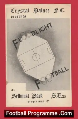 Crystal Palace v Chelsea 1953 - 1950s Football Programme - football programme