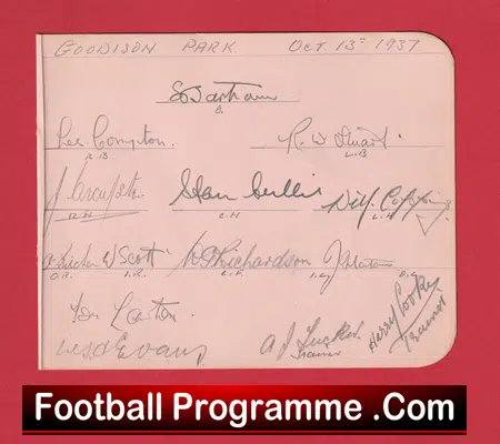 England Footballers Multi Signed Autographed at Everton 1937 - Image 2