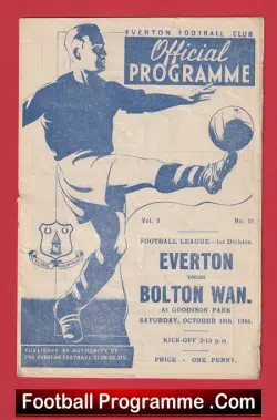 Everton v Bolton Wanderers 1946 – 1940s
