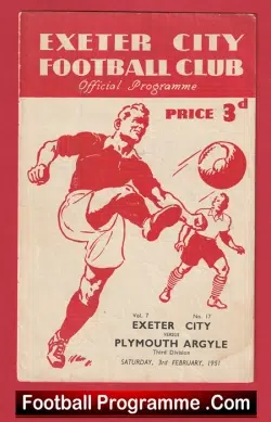 Exeter City v Plymouth Aryle 1951 – 1950s