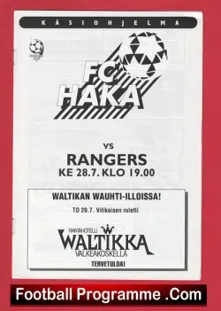 FC Haka v Glasgow Rangers 1999 – Champions League Finland