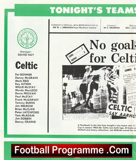 Glasgow Celtic v Aarhus 1983 - European Cup at Celtic Park - Image 3