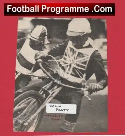 Hackney Speedway Colin Pratt Signed Autograph Picture