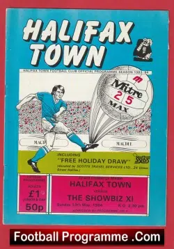 Halifax Town v Show Biz 1984 – Charity Match
