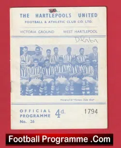 Hartlepool United v Darlington 1965 – Durham Senior Cup Final