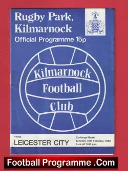 Kilmarnock v Leicester City 1980 – Challenge Match Scotland