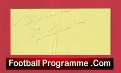 Manchester United Bobby Charlton Autographed Signed Card