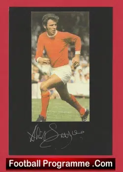 Manchester United David Sadler Autograph Signed Picture Man Utd
