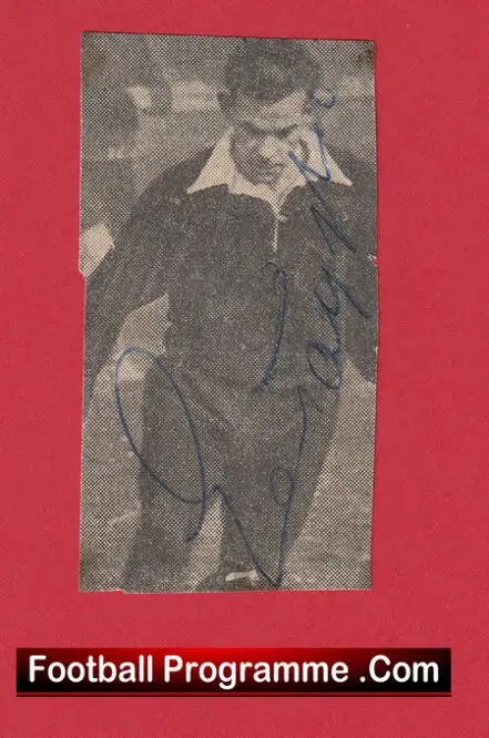 Manchester United Ernie Taylor Autograph Man Utd 1958