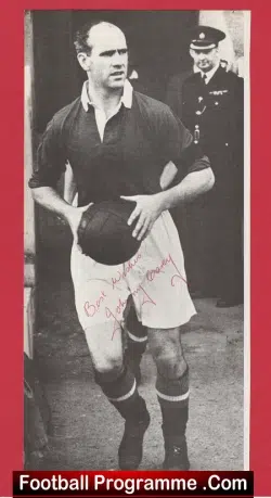 Manchester United Johnny Carey Autograph Signed Man Utd 1940s