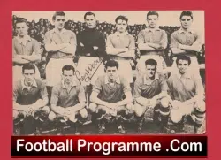 Manchester United Ray Wood Autographed Picture Man Utd 1949 – 1958