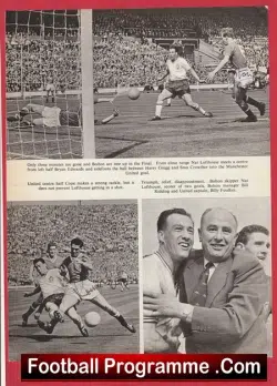 Manchester United Stan Crowther + Ronnie Cope Signed Autographed Picture 1958