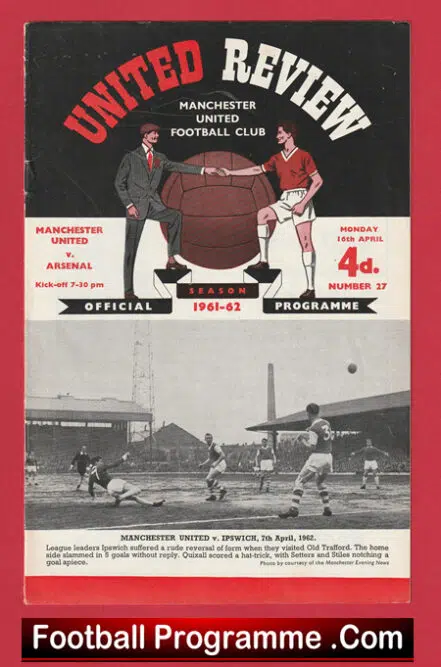 Manchester United v Arsenal 1962 – Man Utd