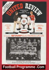 Manchester United v Arsenal 1983 – Munich Commemorative Programme